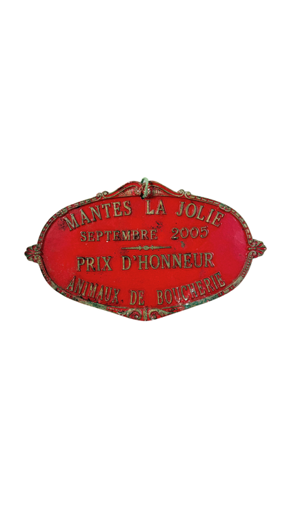 French Agricultural Plaque - Butchers Livestock