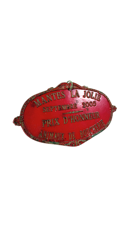 French Agricultural Plaque - Butchers Livestock