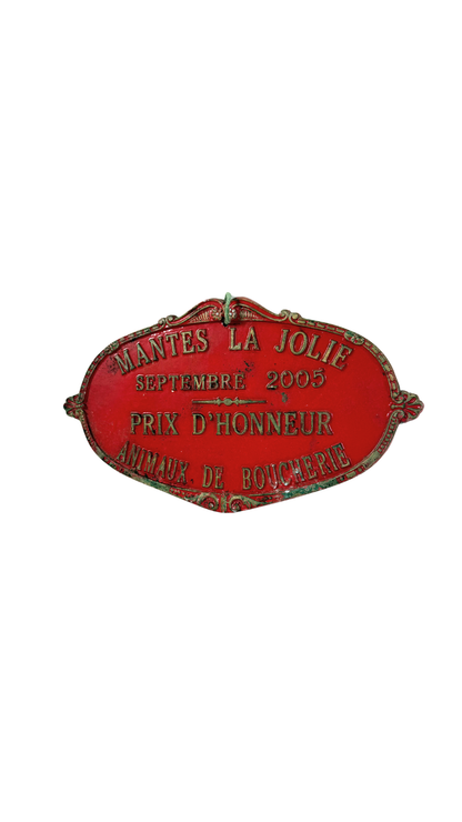 French Agricultural Plaque - Butchers Livestock