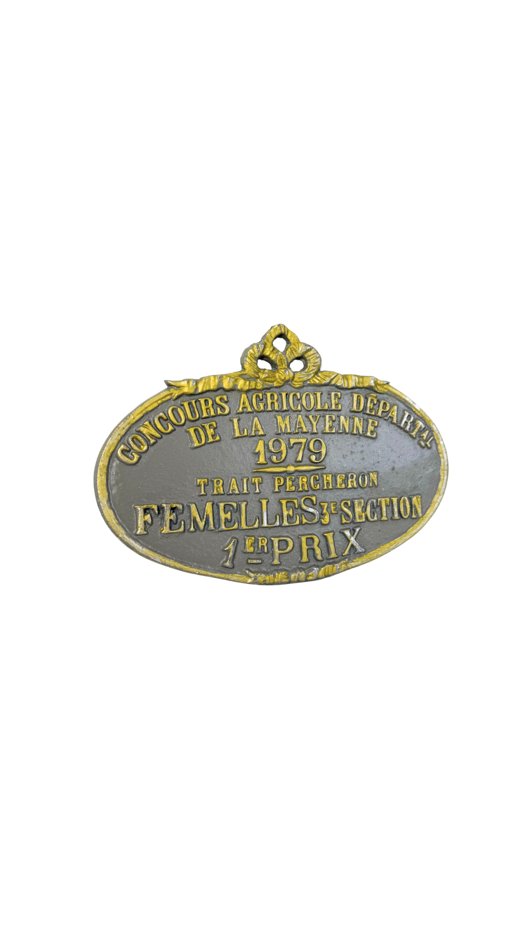 French Agricultural Plaque - Horse