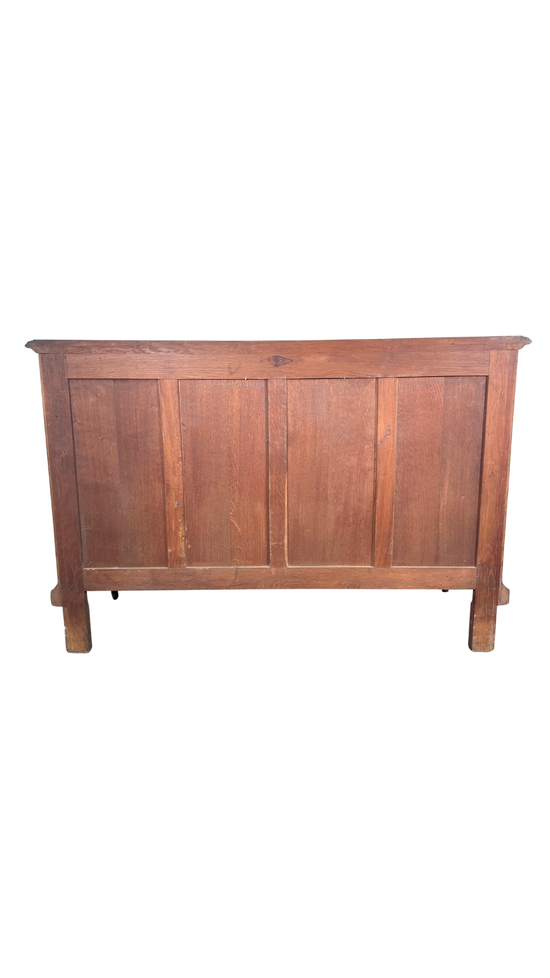 French Walnut Buffet with Carved Garland Doors