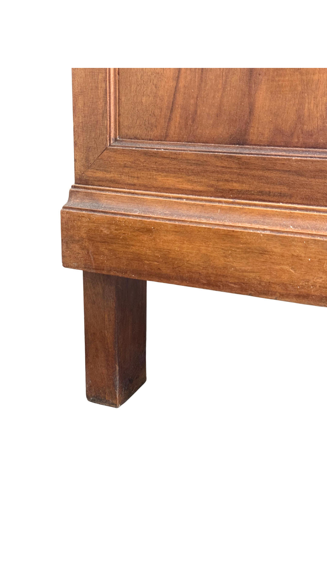 French Walnut Buffet with Carved Garland Doors