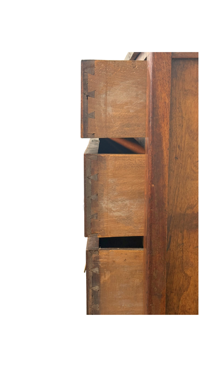 Petite French Walnut Commode with Marble Top