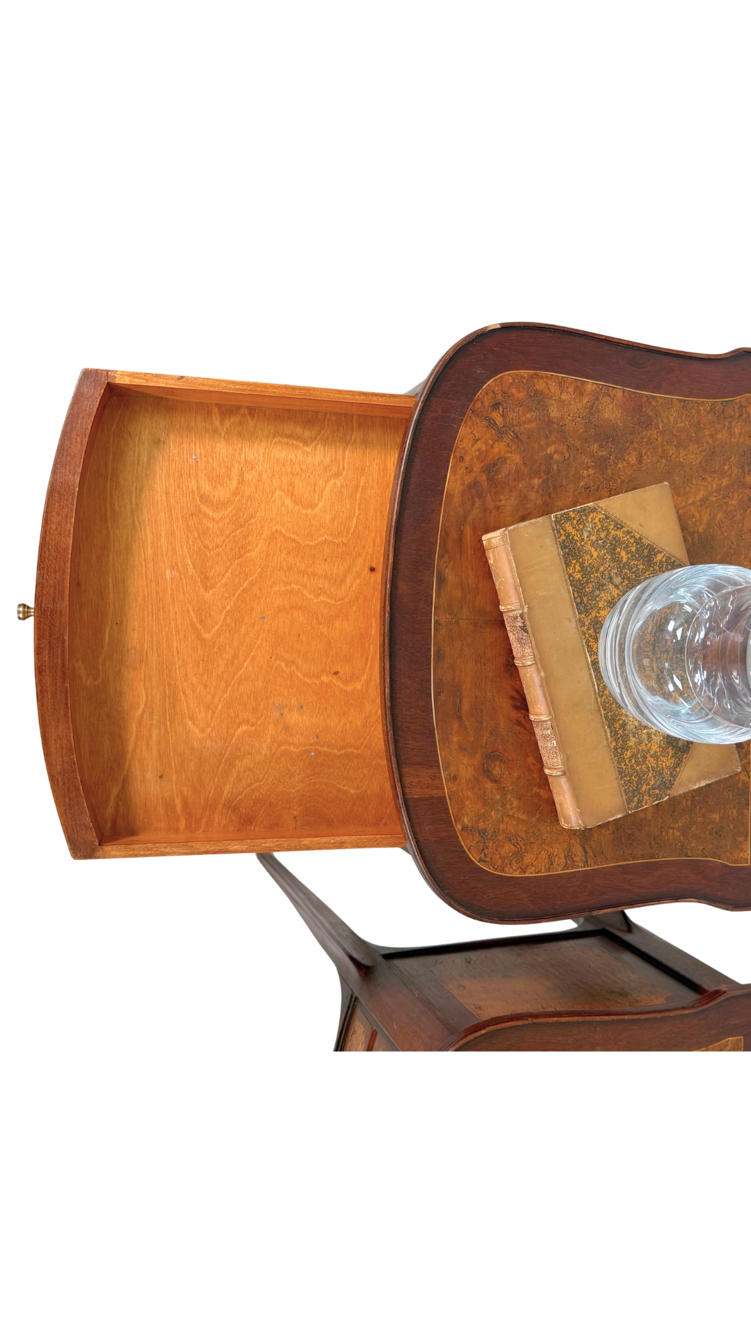 Louis XV–Style Nightstands with Burl Veneer Panels