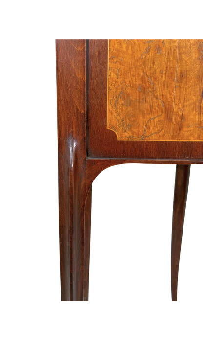 Louis XV–Style Nightstands with Burl Veneer Panels