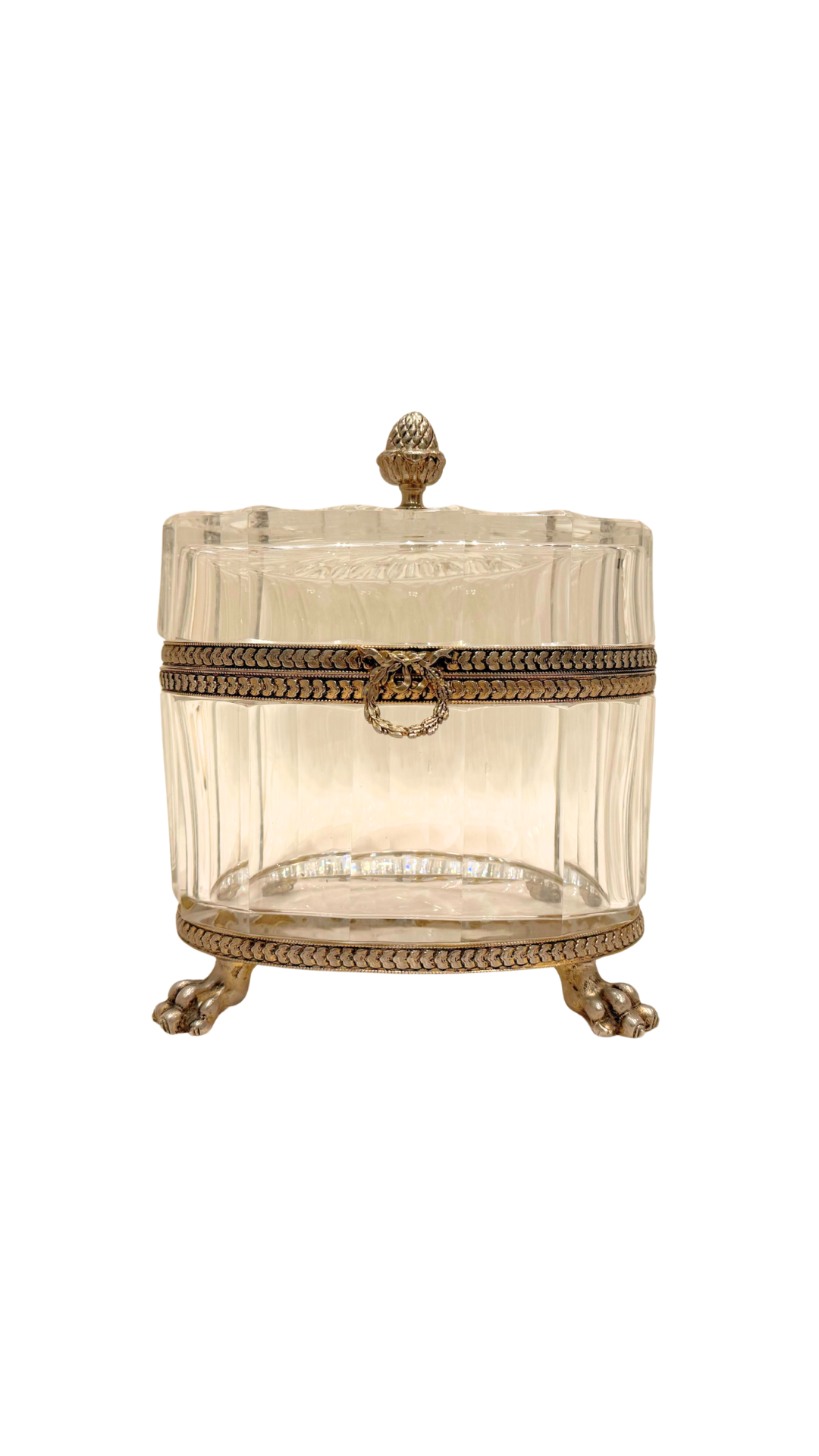 French Cut Crystal Presentation Box (Signed)