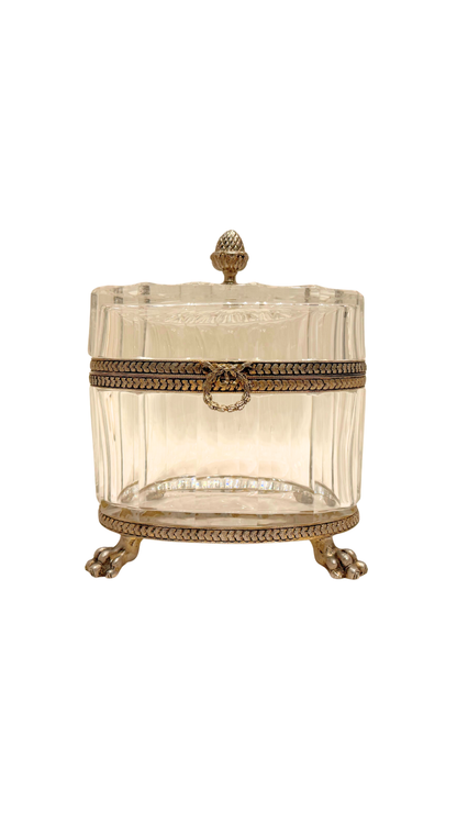 French Cut Crystal Presentation Box (Signed)