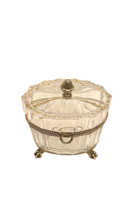 French Cut Crystal Presentation Box (Signed)