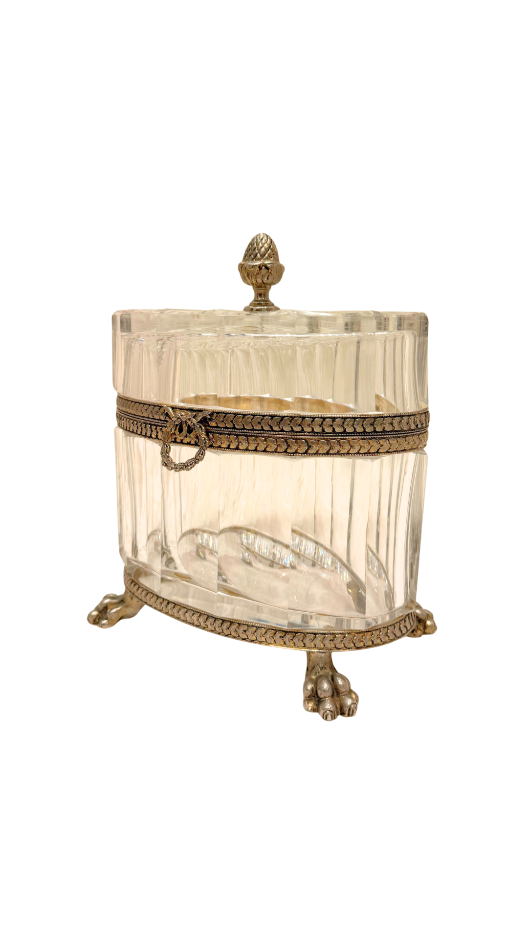 French Cut Crystal Presentation Box (Signed)