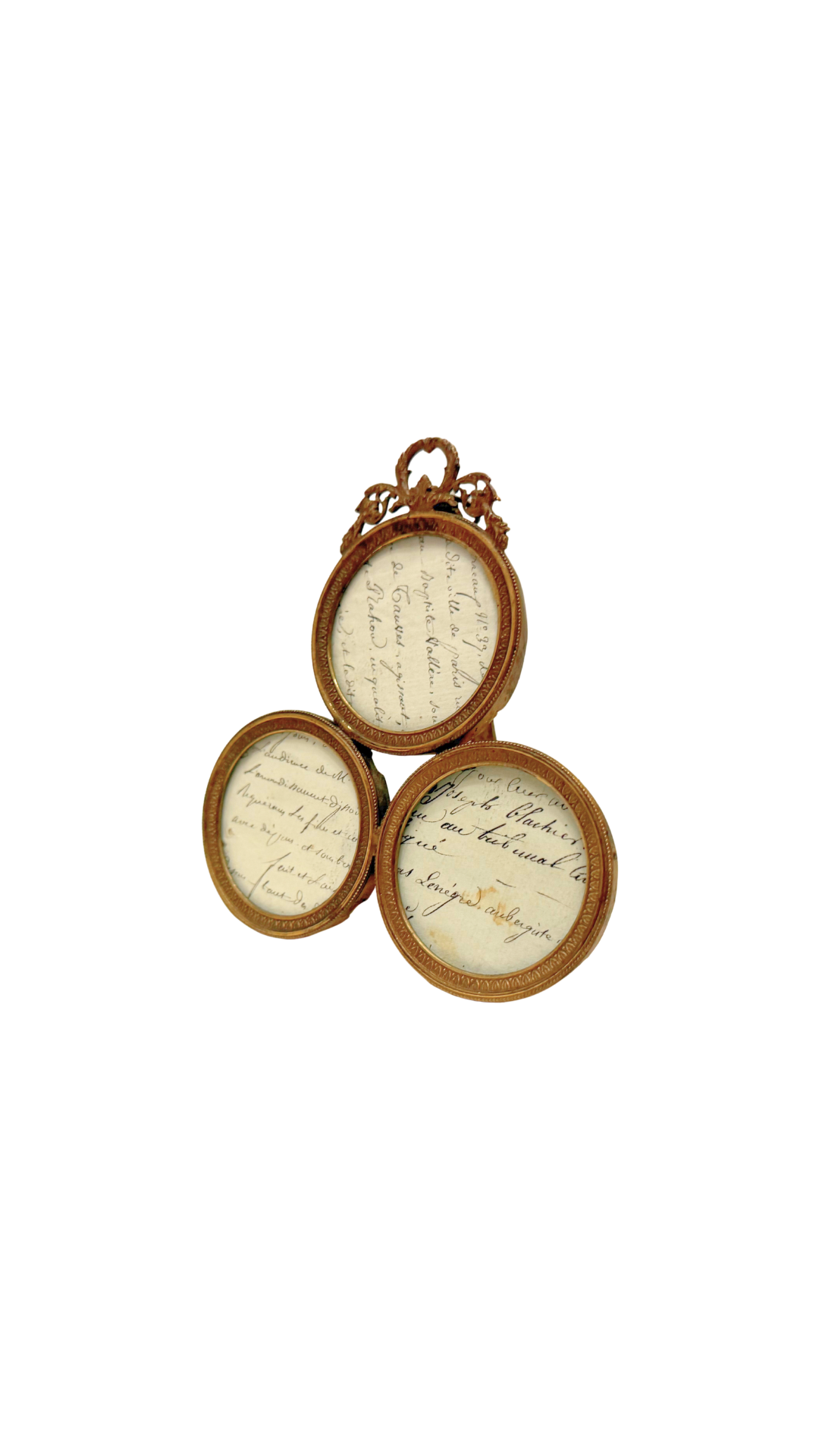 Antique French Triple Oval Frame