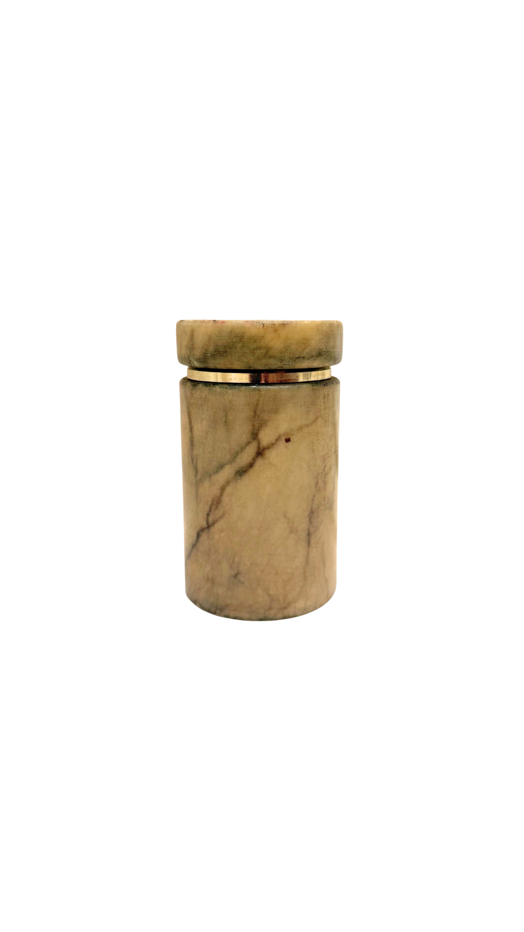 Green Alabaster Lidded Canister