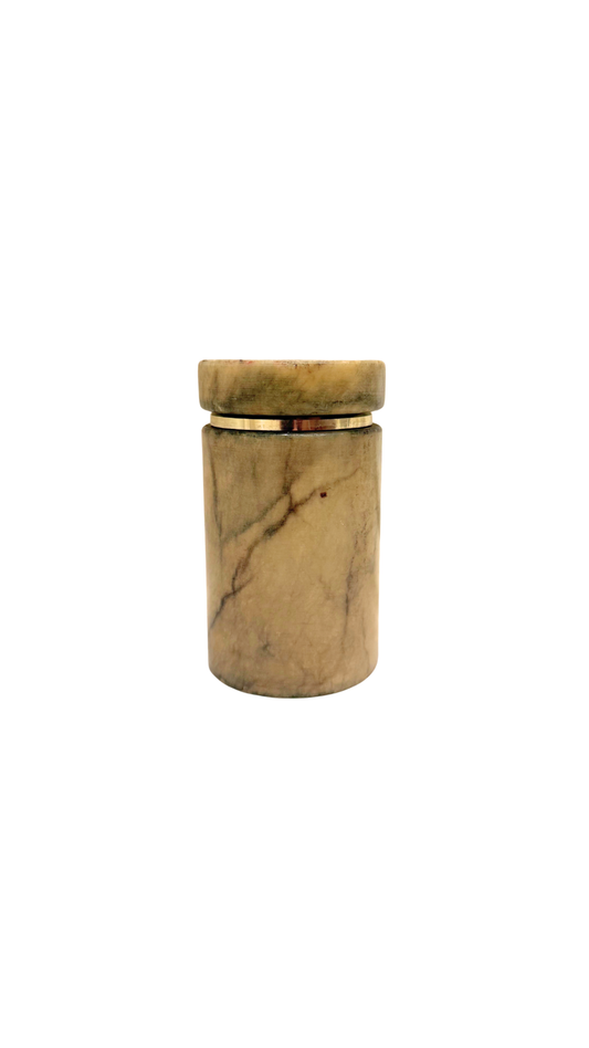 Green Alabaster Lidded Canister
