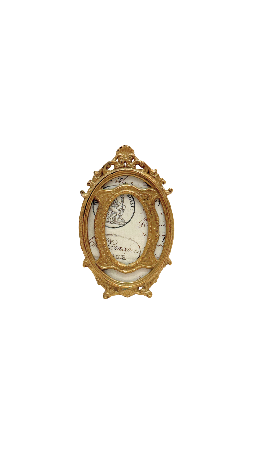 French Gilt Oval Frame