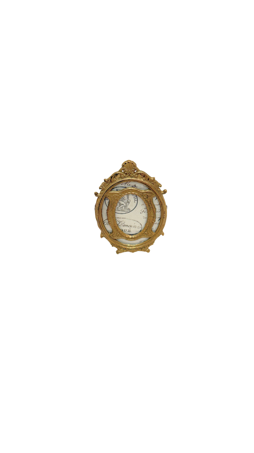 French Gilt Oval Frame