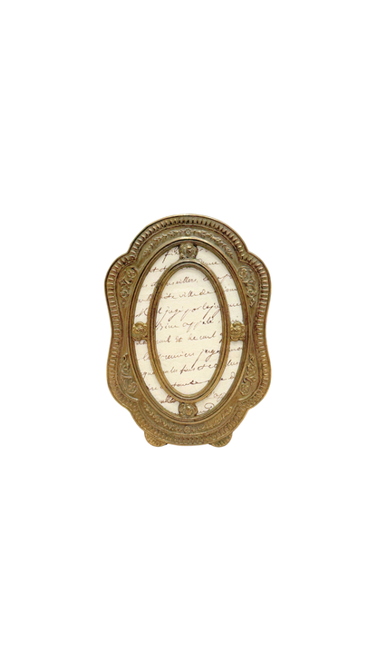French Gilt Oval Frame