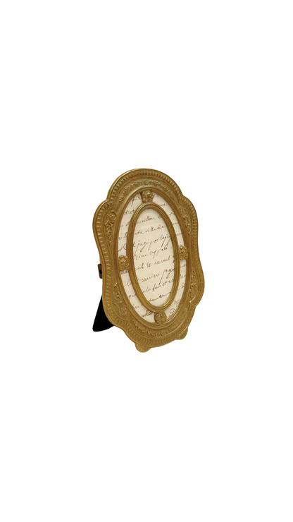 French Gilt Oval Frame