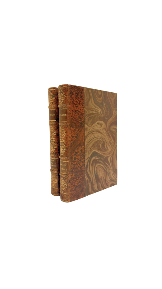 Antique French Decorative Book Stack