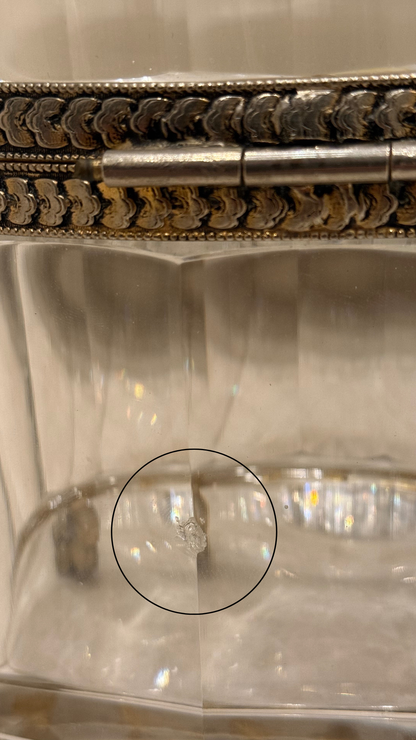 French Cut Crystal Presentation Box (Signed)