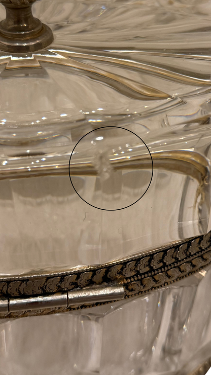 French Cut Crystal Presentation Box (Signed)