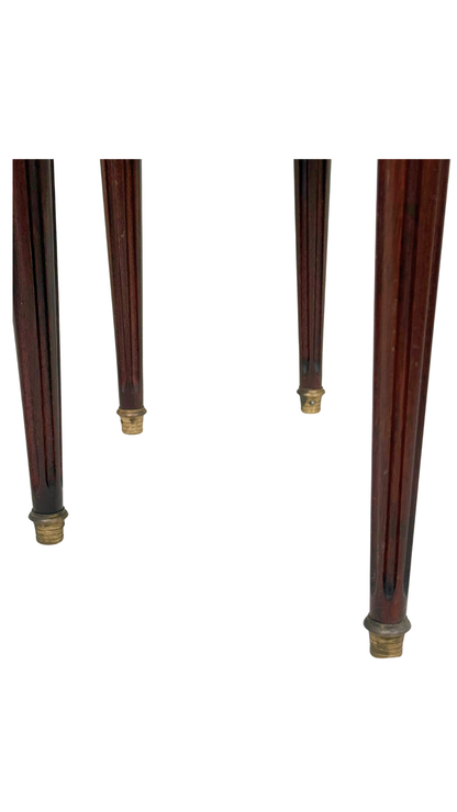 Pair of Louis XVI Marble-Top Bedside Tables