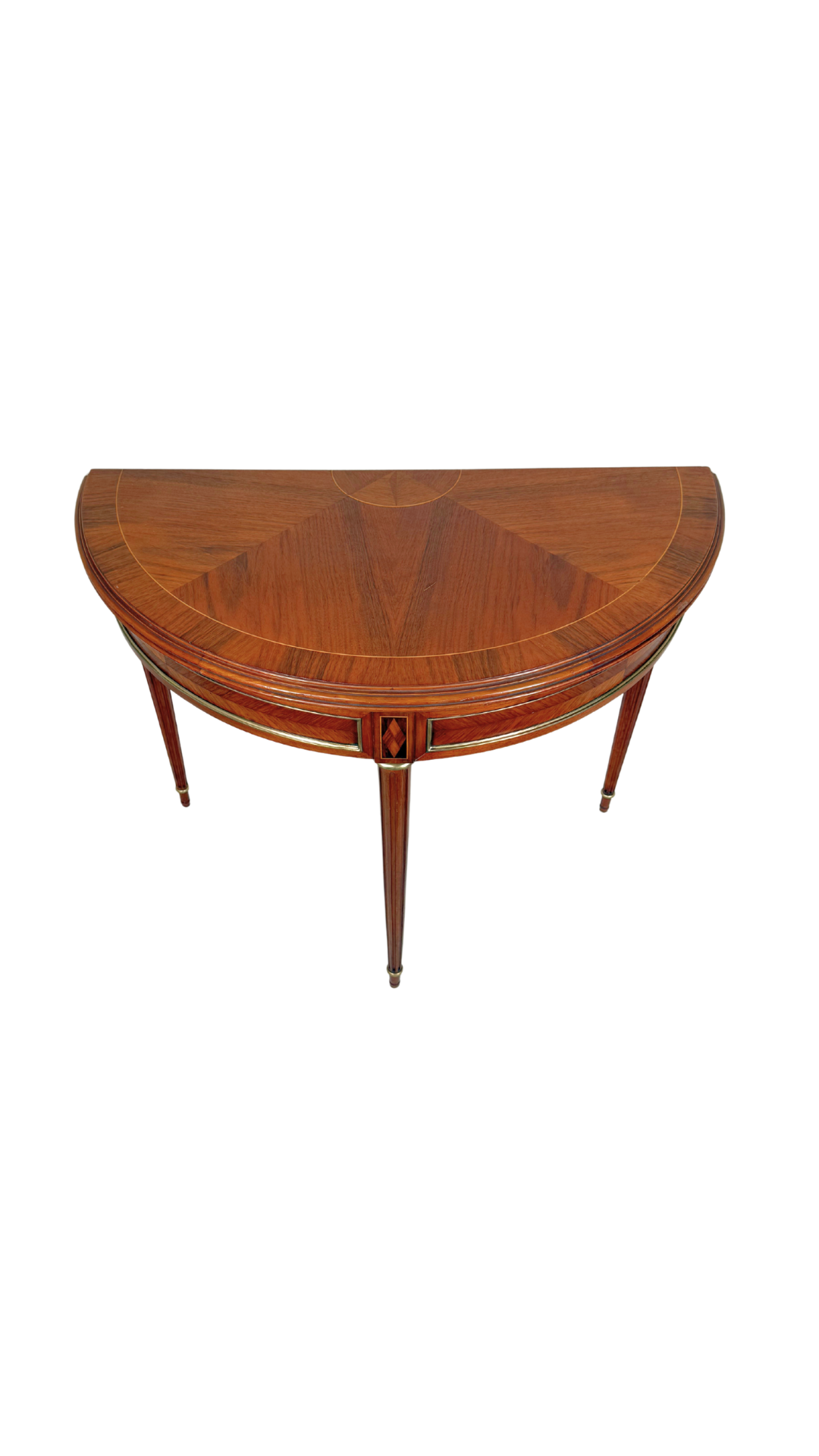 Louis XVI Demi-Lune Game Table