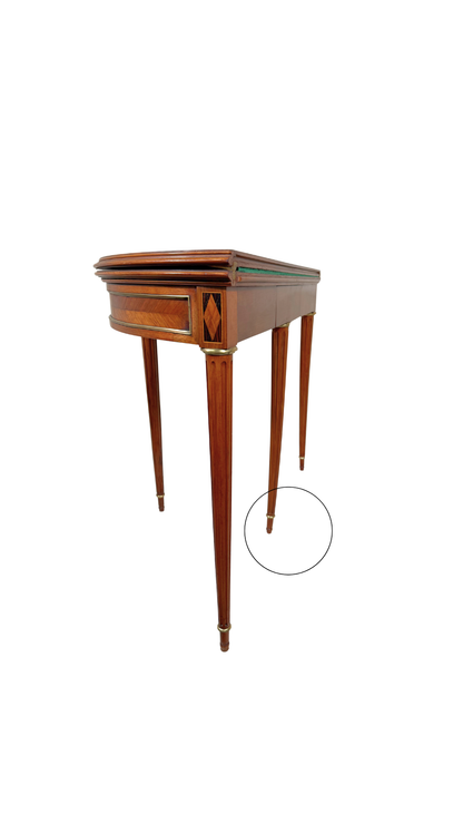 Louis XVI Demi-Lune Game Table