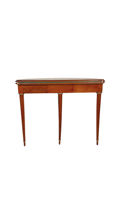Louis XVI Demi-Lune Game Table