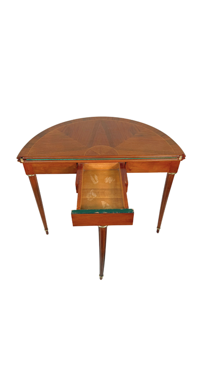 Louis XVI Demi-Lune Game Table