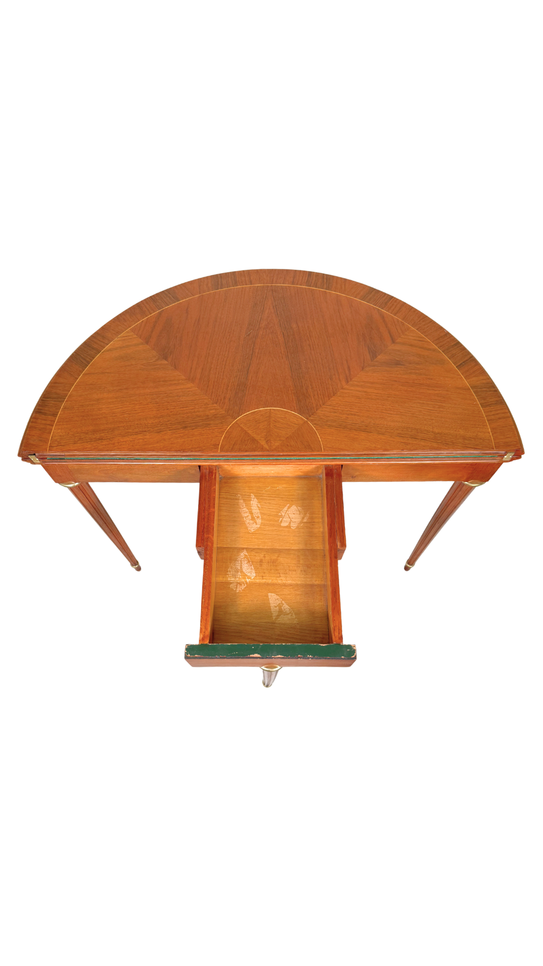 Louis XVI Demi-Lune Game Table