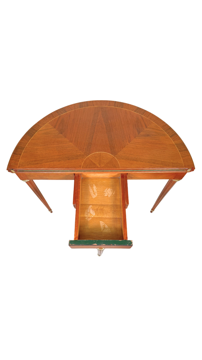 Louis XVI Demi-Lune Game Table