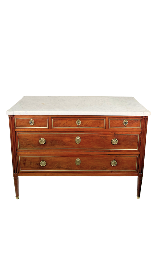 Louis XVI Marble-Top Commode by Bedel & Cie