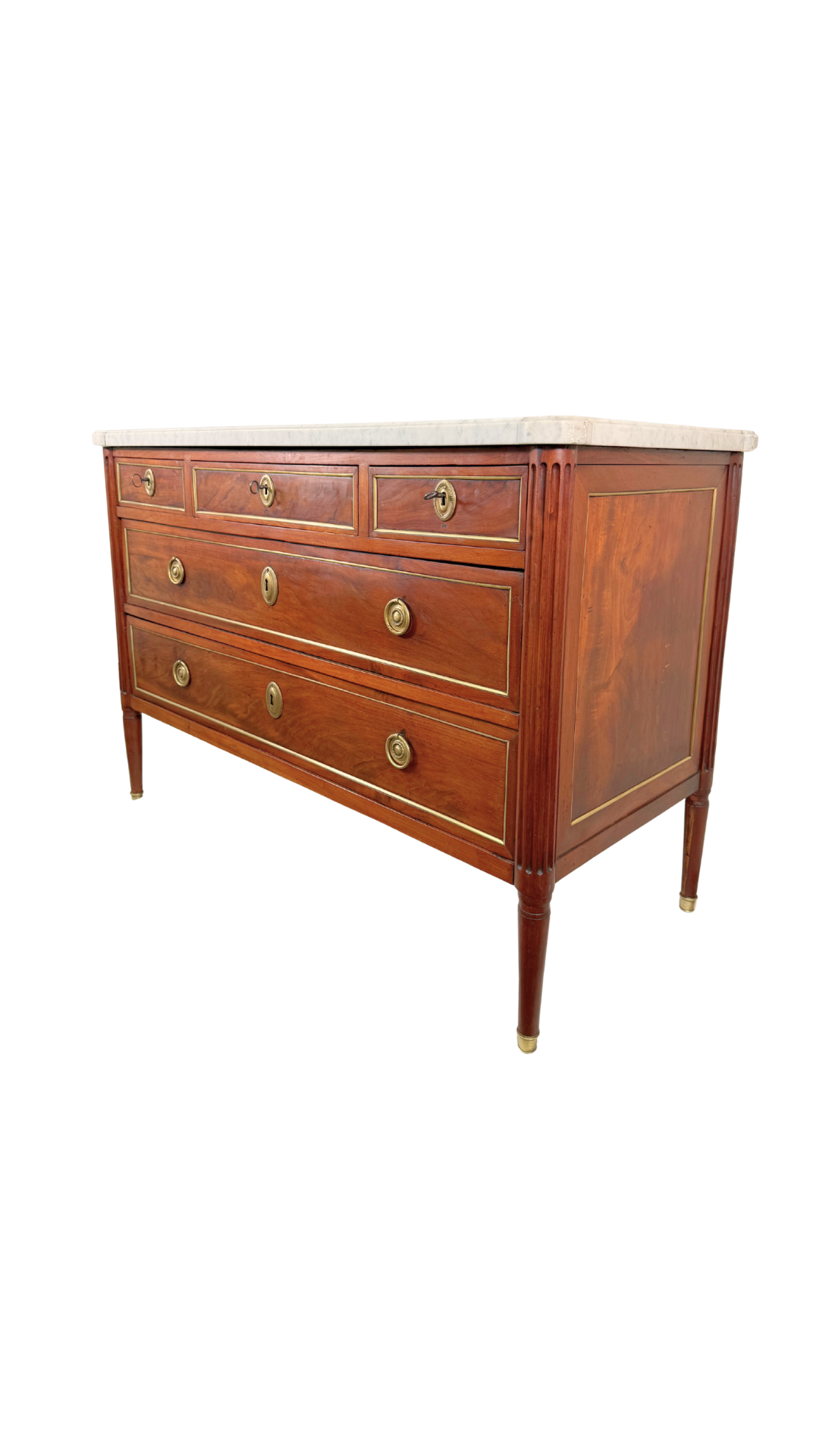 Louis XVI Marble-Top Commode by Bedel & Cie