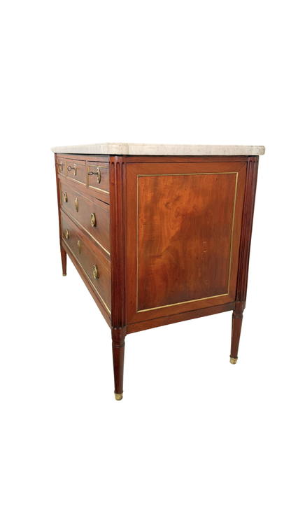 Louis XVI Marble-Top Commode by Bedel & Cie