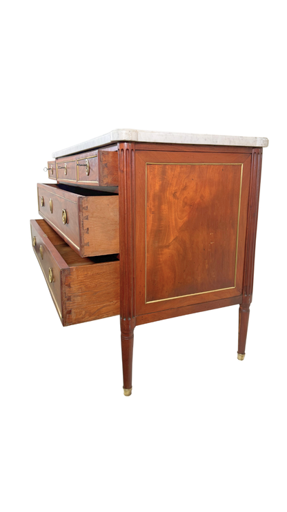 Louis XVI Marble-Top Commode by Bedel & Cie
