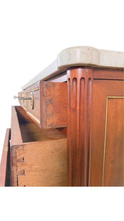 Louis XVI Marble-Top Commode by Bedel & Cie