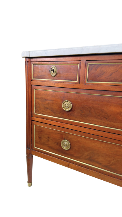 Louis XVI Marble-Top Commode by Bedel & Cie