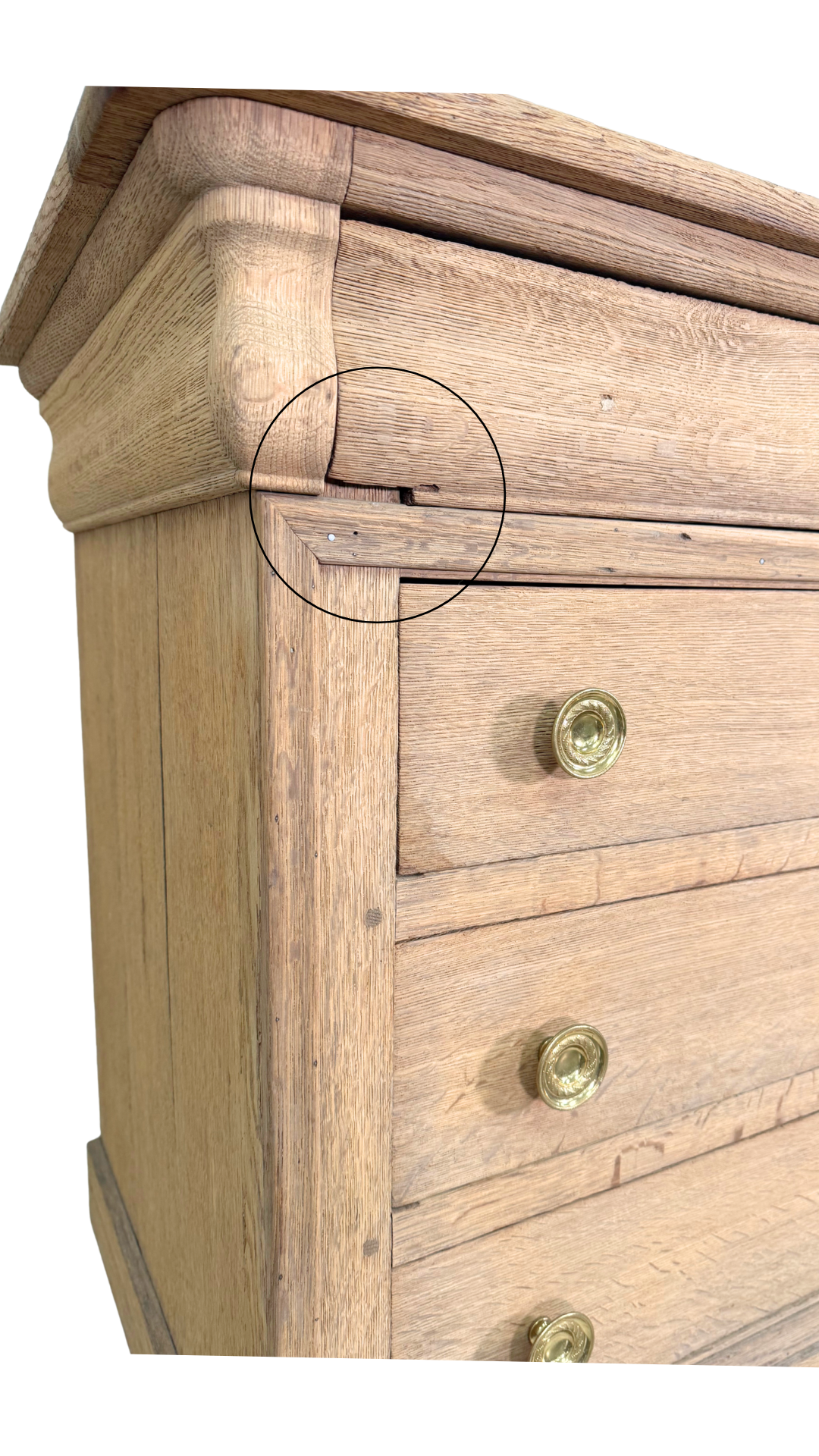 Louis XVI Bleached Oak Commode