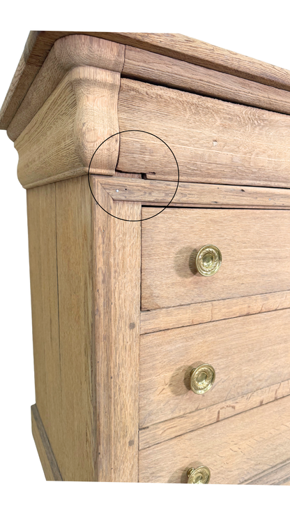 Louis XVI Bleached Oak Commode