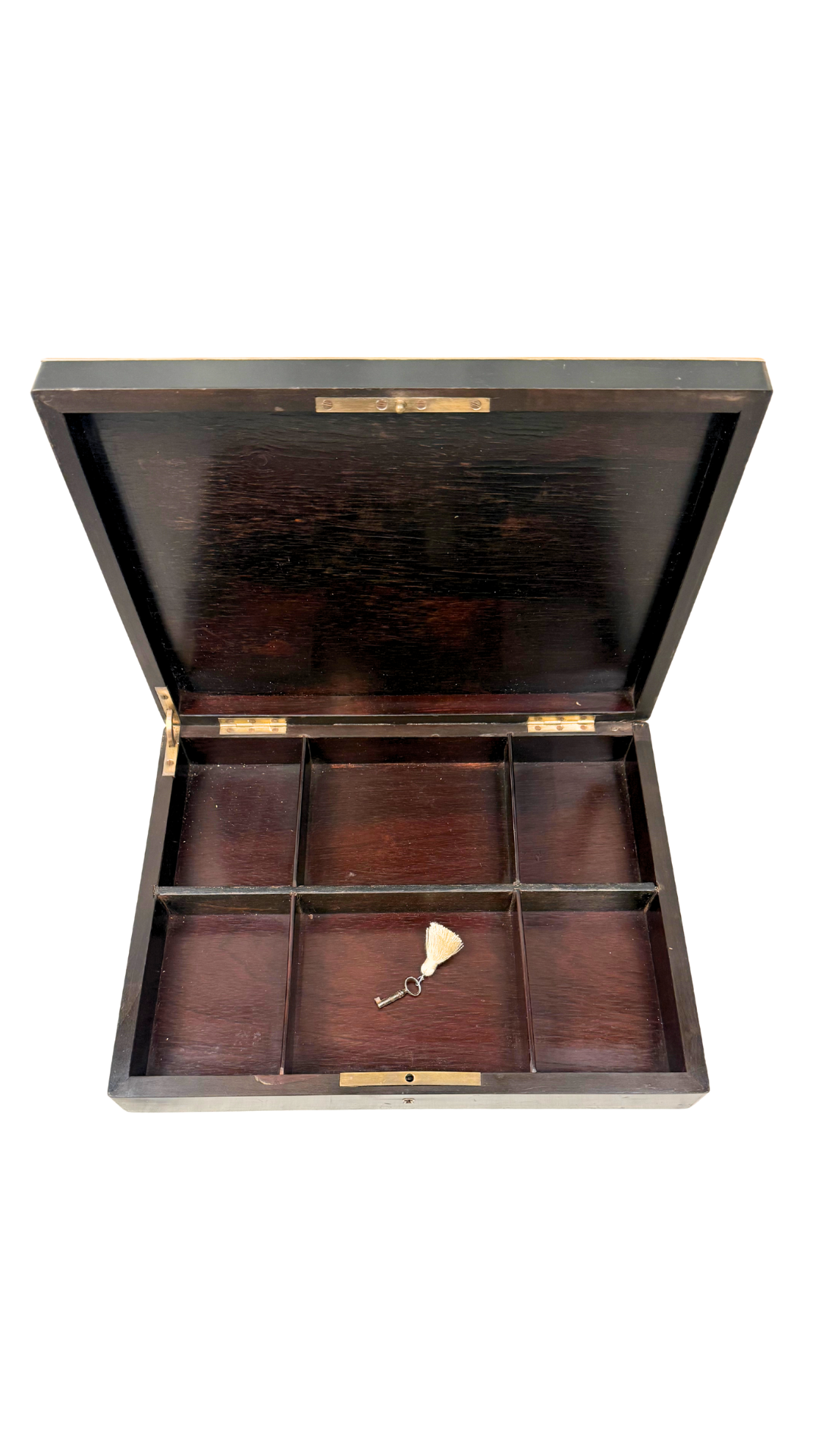Napoléon III French Ebonized Game Box with Key