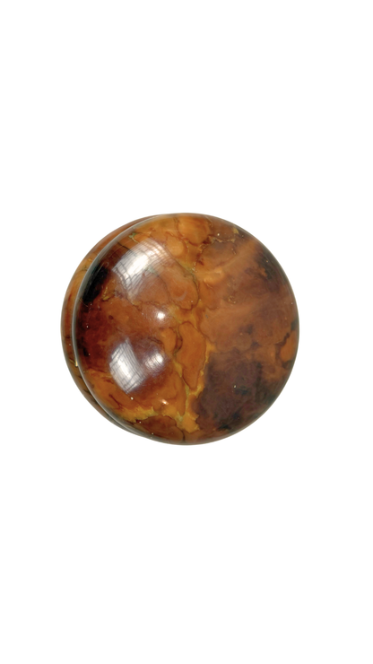 Alabaster Box with Brass Trim