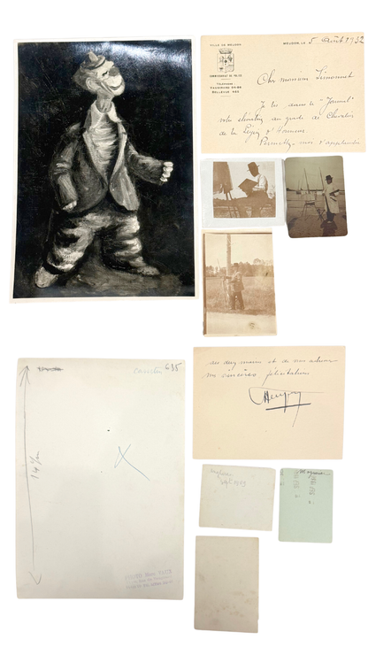 Antique French Artist’s Palette from Georges Simonnet, c. 1910–1934