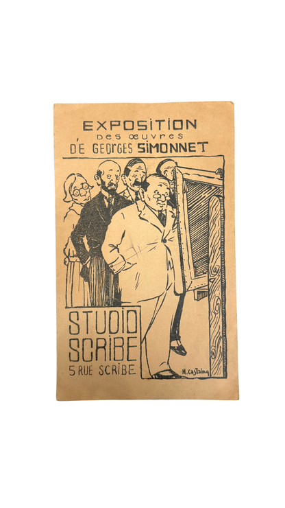 Antique French Artist’s Palette from Georges Simonnet, c. 1910–1934