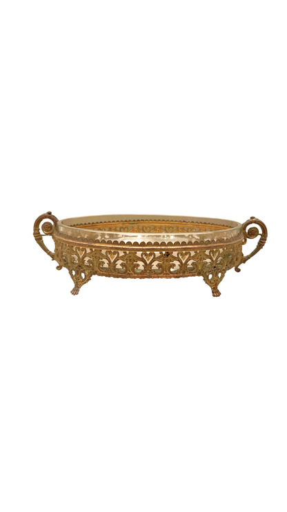 French Gilt & Glass Jardinière