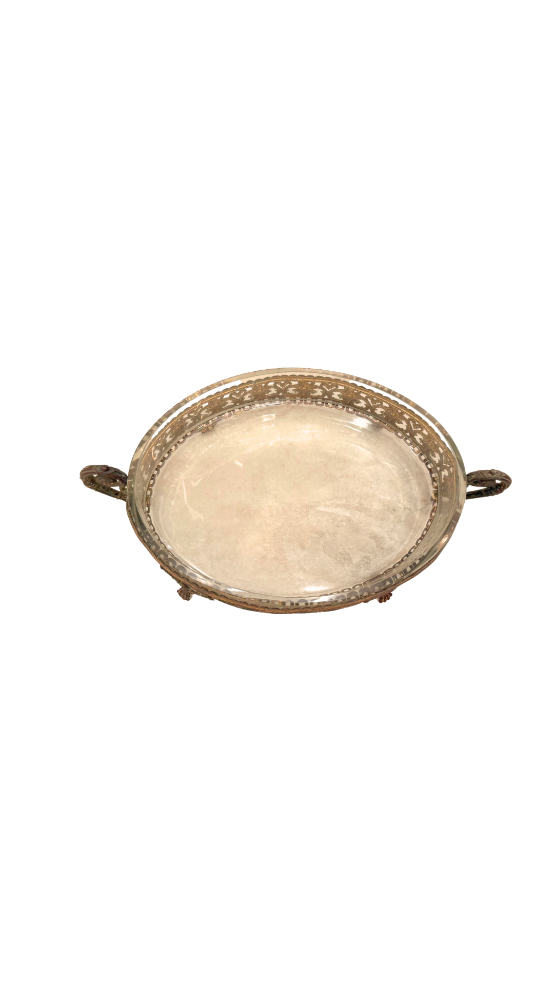 French Gilt & Glass Jardinière