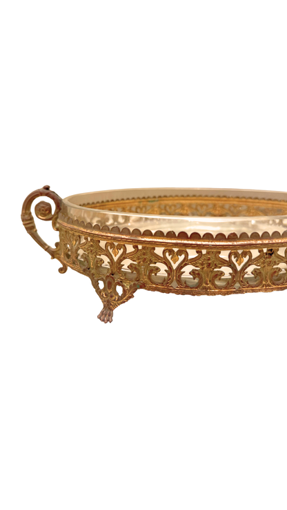 French Gilt & Glass Jardinière