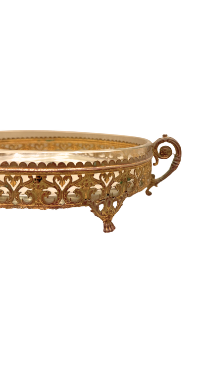 French Gilt & Glass Jardinière