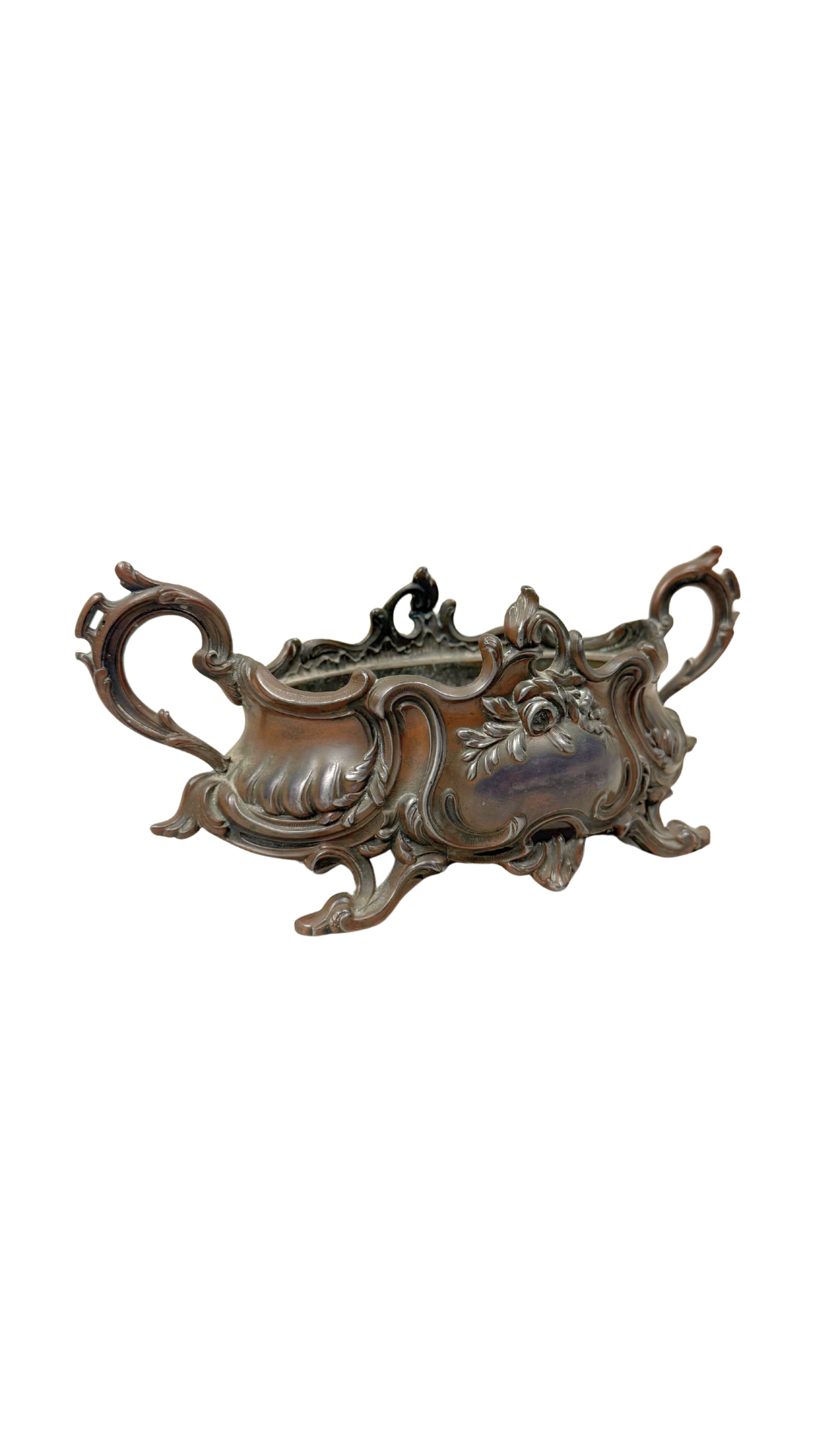 French Rococo-Style Metal Jardinière