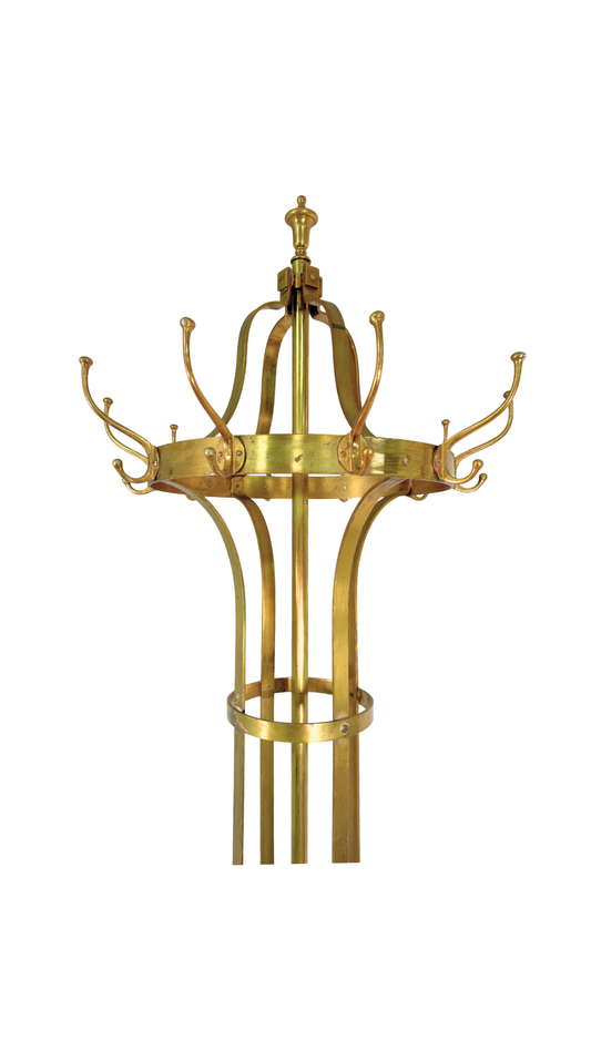 French Brass Coat & Umbrella Stand