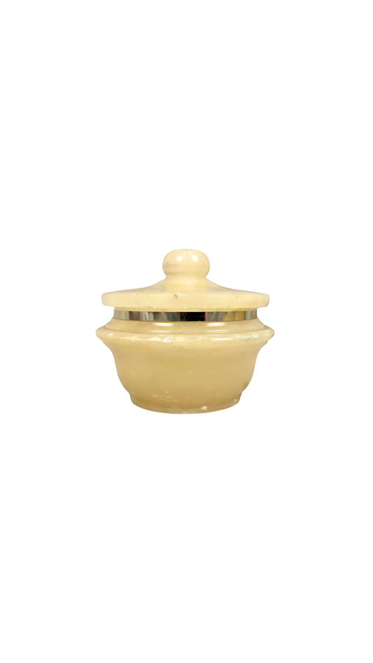 Alabaster Lidded Box