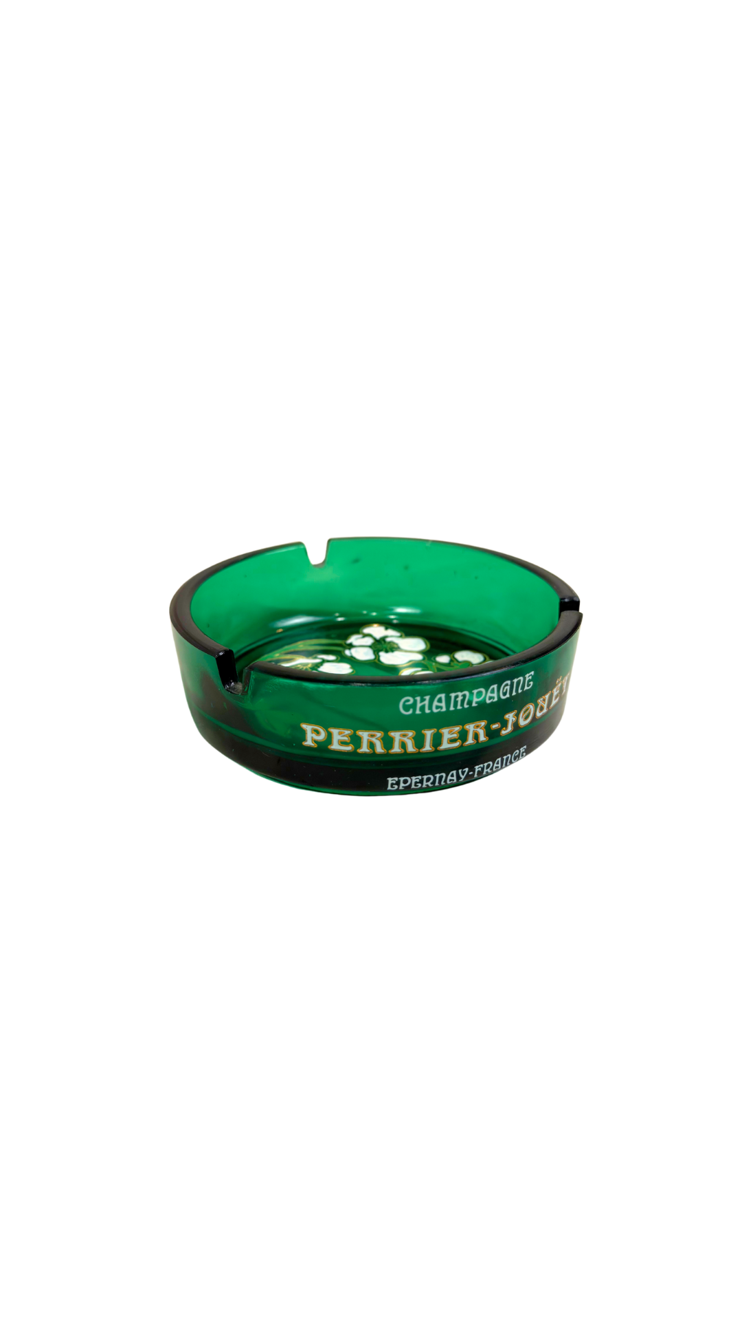 Perrier-Jouët Champagne Emerald Glass Ashtray